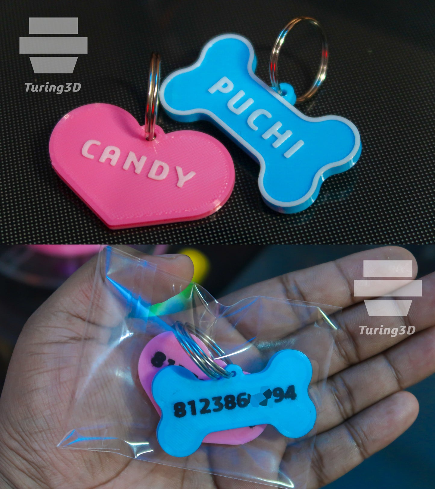 Placa De Identificación Personalizada Para Mascotas
