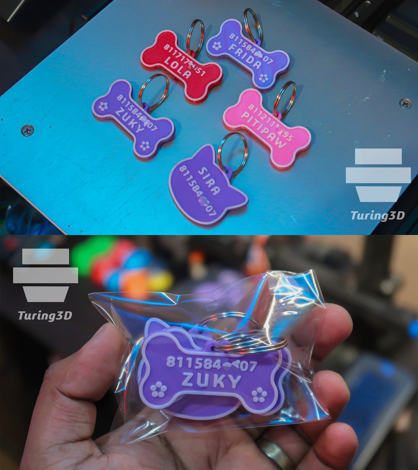 Placa De Identificación Personalizada Para Mascotas