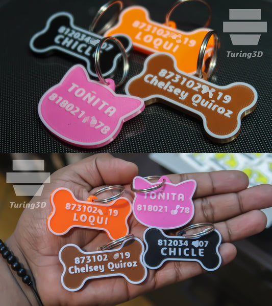 Placa De Identificación Personalizada Para Mascotas